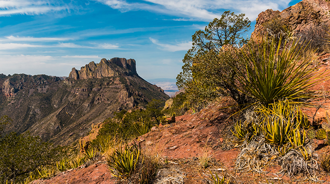 Casa Grande Peak on the Lost Mine Trail. | Photo by Billy McDonald/stock.adobe.com