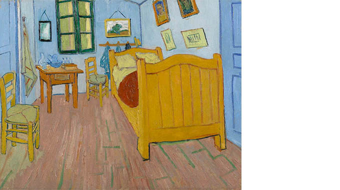 "Bedroom at Arles" by Vincent Van Gogh | Photo by Maurice Tromp / courtesy of the Van Gogh Museum
